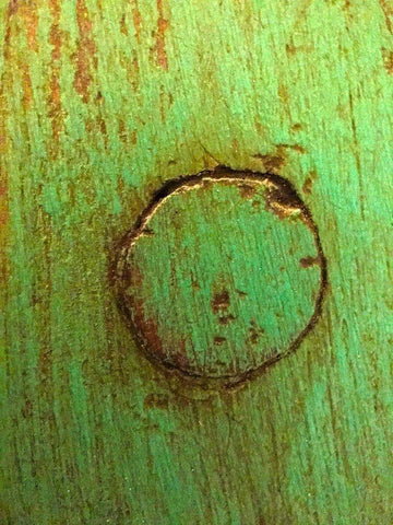 Painted Wood Panel IV Black Ornate Wood Framed Art Print with Double Matting by Grayscale