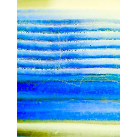 Blue Ridges I White Modern Wood Framed Art Print by Grayscale