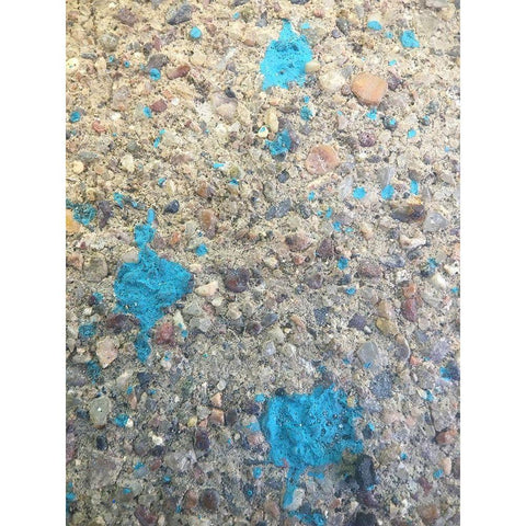 Turquoise Aggregate I White Modern Wood Framed Art Print by Grayscale