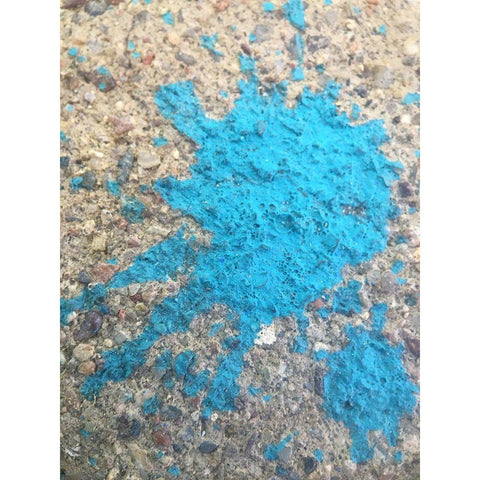 Turquoise Aggregate II Black Modern Wood Framed Art Print with Double Matting by Grayscale