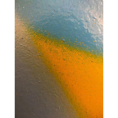 Paint Closeup XIII Gold Ornate Wood Framed Art Print with Double Matting by Grayscale
