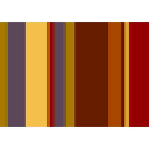 Warm Stripes I White Modern Wood Framed Art Print by Grayscale
