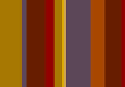 Warm Stripes III White Modern Wood Framed Art Print with Double Matting by Grayscale