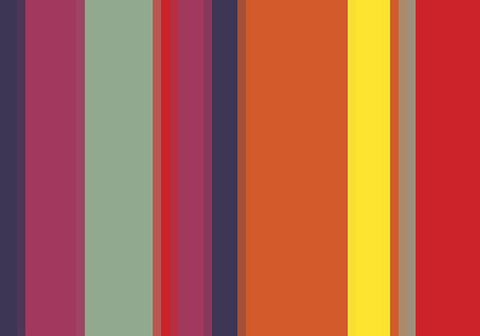 Bright Stripes I White Modern Wood Framed Art Print with Double Matting by Grayscale