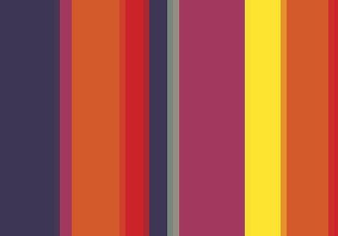 Bright Stripes III White Modern Wood Framed Art Print with Double Matting by Grayscale
