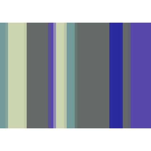 Cool Stripes I Black Modern Wood Framed Art Print with Double Matting by Grayscale