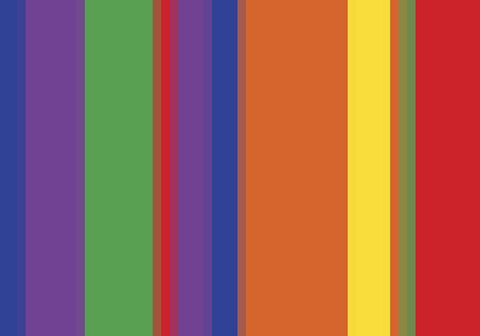 Bright Stripes IV White Modern Wood Framed Art Print with Double Matting by Grayscale