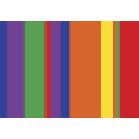 Bright Stripes IV Black Modern Wood Framed Art Print with Double Matting by Grayscale