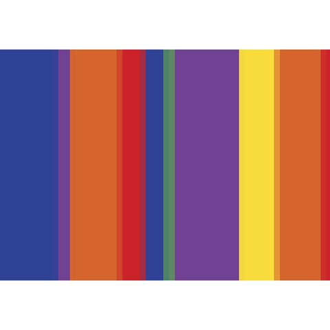 Bright Stripes VI White Modern Wood Framed Art Print by Grayscale