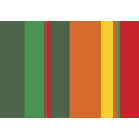 Warm Stripes VII White Modern Wood Framed Art Print by Grayscale