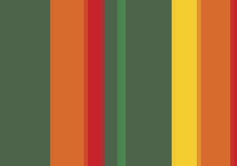 Warm Stripes IX White Modern Wood Framed Art Print with Double Matting by Grayscale