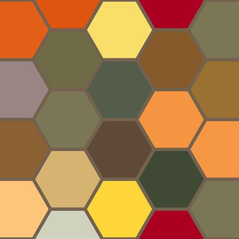 Bright Hive XVI White Modern Wood Framed Art Print by Grayscale