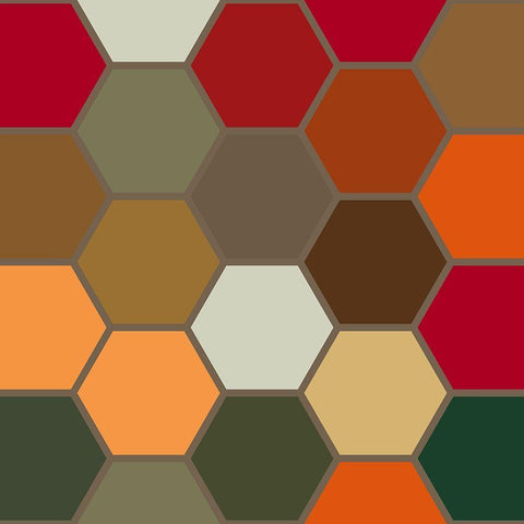 Bright Hive XVII White Modern Wood Framed Art Print with Double Matting by Grayscale