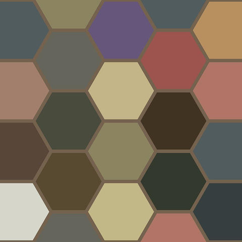 Soft Hive II Gold Ornate Wood Framed Art Print with Double Matting by Grayscale