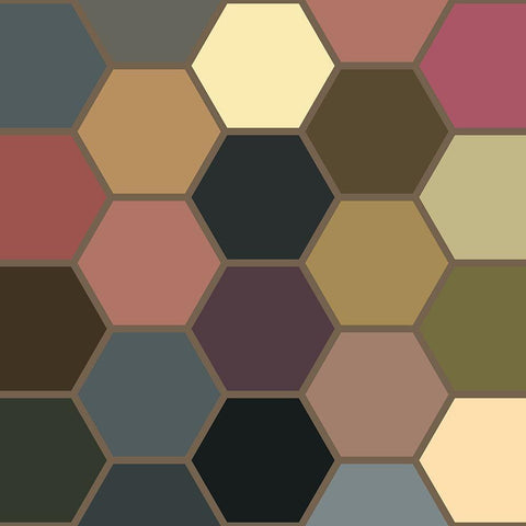 Soft Hive III Gold Ornate Wood Framed Art Print with Double Matting by Grayscale