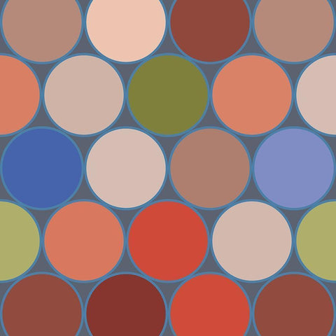 Bright Circles III White Modern Wood Framed Art Print by Grayscale