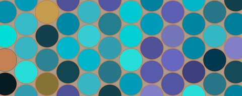 Cool Circles VI White Modern Wood Framed Art Print with Double Matting by Grayscale