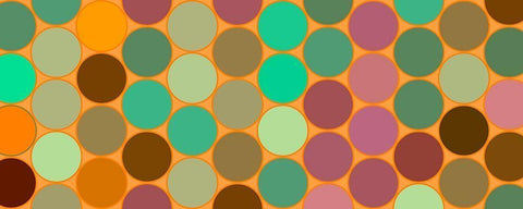 Green Circles I White Modern Wood Framed Art Print with Double Matting by Grayscale