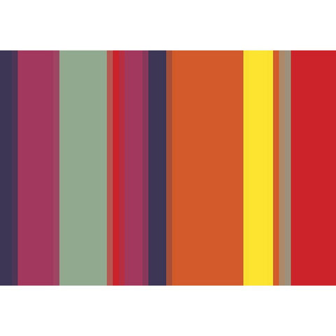 Bright Stripes VII Black Modern Wood Framed Art Print with Double Matting by Grayscale