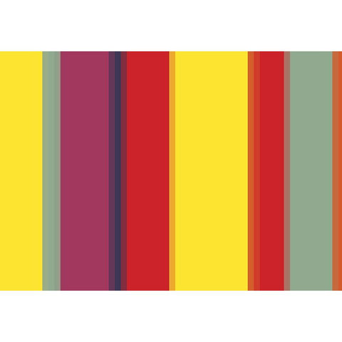 Bright Stripes VIII Gold Ornate Wood Framed Art Print with Double Matting by Grayscale