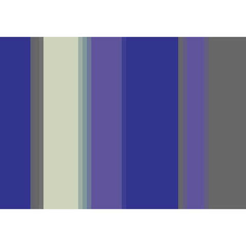 Cool Stripes V Gold Ornate Wood Framed Art Print with Double Matting by Grayscale