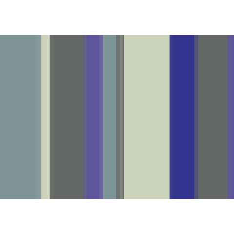 Cool Stripes VI White Modern Wood Framed Art Print by Grayscale
