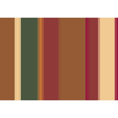 Warm Stripes XIII Gold Ornate Wood Framed Art Print with Double Matting by Grayscale