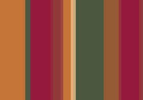 Warm Stripes XIV White Modern Wood Framed Art Print with Double Matting by Grayscale