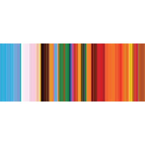 Bright Pinstripes I White Modern Wood Framed Art Print by Grayscale