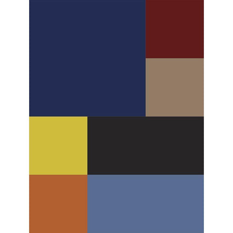 Bright Blocks VIII White Modern Wood Framed Art Print by Grayscale