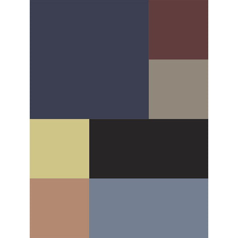 Soft Blocks VIII White Modern Wood Framed Art Print by Grayscale