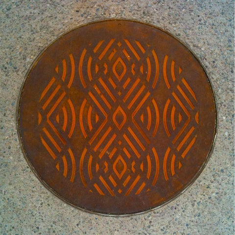 Rust Cover I Gold Ornate Wood Framed Art Print with Double Matting by Grayscale