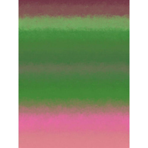 Green Texture Stripes I Black Modern Wood Framed Art Print with Double Matting by Grayscale