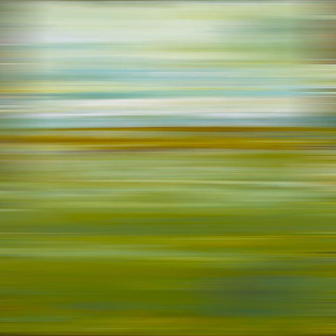 Green Painted Pinstripes I Black Modern Wood Framed Art Print with Double Matting by Grayscale