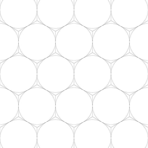 Isometric Hive I Black Modern Wood Framed Art Print with Double Matting by Grayscale