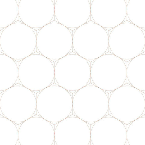 Isometric Hive II White Modern Wood Framed Art Print by Grayscale