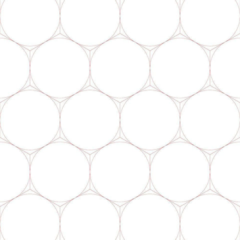 Isometric Hive VI White Modern Wood Framed Art Print by Grayscale