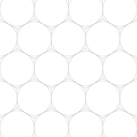 Isometric Hive XVI White Modern Wood Framed Art Print with Double Matting by Grayscale