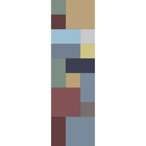 Totem VII Black Modern Wood Framed Art Print with Double Matting by Grayscale