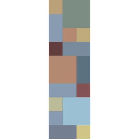 Totem VIII Black Modern Wood Framed Art Print with Double Matting by Grayscale