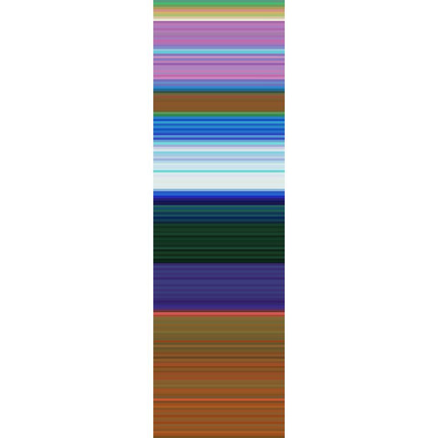 Totem XVIII Black Modern Wood Framed Art Print with Double Matting by Grayscale