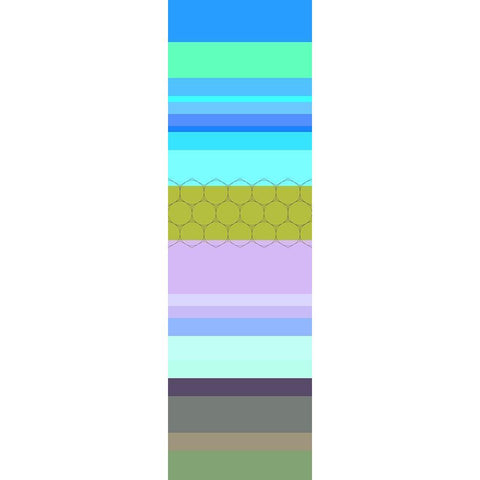 Totem XXXVII Black Modern Wood Framed Art Print with Double Matting by Grayscale