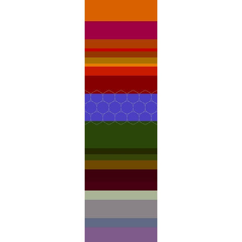 Totem XXXIX Black Modern Wood Framed Art Print with Double Matting by Grayscale