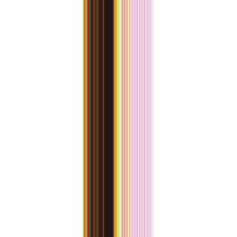 Stripe Totem XI White Modern Wood Framed Art Print by Grayscale