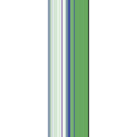Stripe Totem XVII White Modern Wood Framed Art Print by Grayscale