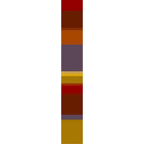 Tall Totem III White Modern Wood Framed Art Print by Grayscale