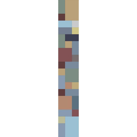 Tall Totem XI Black Modern Wood Framed Art Print with Double Matting by Grayscale