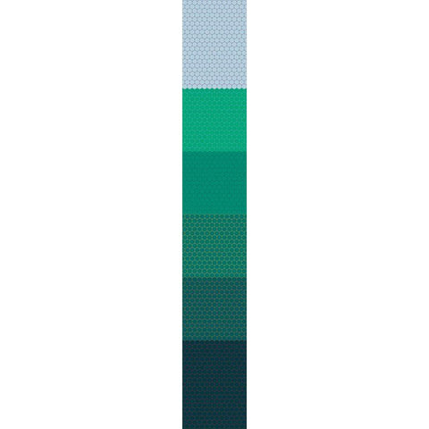 Tall Totem XIV Black Modern Wood Framed Art Print with Double Matting by Grayscale