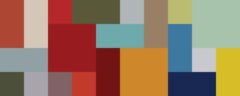 Bright Blocks Wide I White Modern Wood Framed Art Print with Double Matting by Grayscale