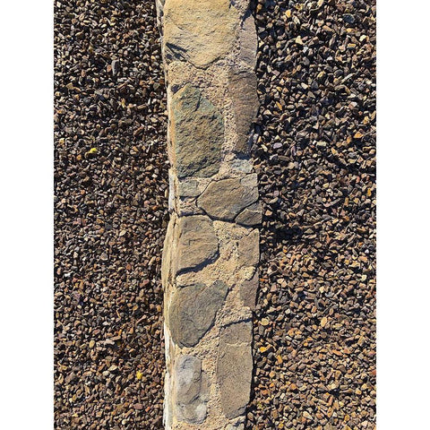 Rock Stripe II Black Modern Wood Framed Art Print with Double Matting by Grayscale